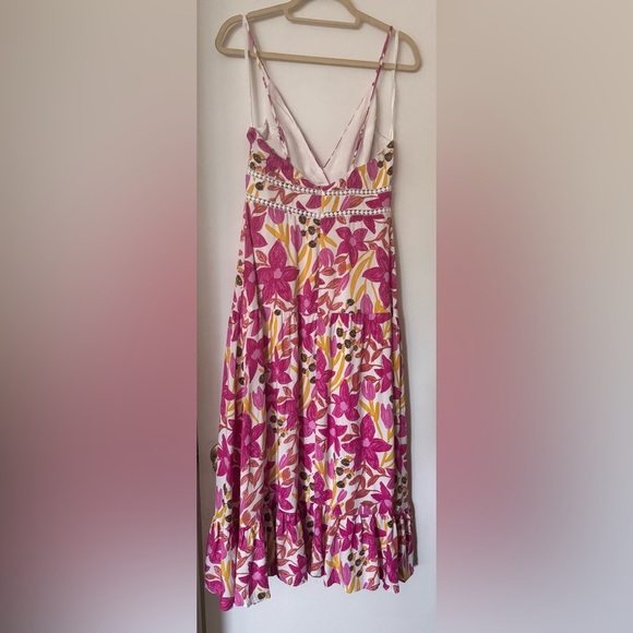 NWT Hello Molly Beach Sunsets Midi Dress Fuschia Size 6 - Picture 5 of 8